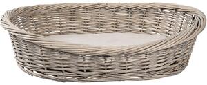 Cesto per cani Clayre & Eef 74x57x19 cm Rattan grigio
