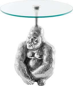 Piastra in vetro 50 cm, design argento, tavolo moderno per soggiorno - ACQUISTA ORA