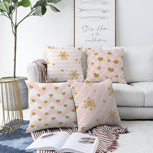 Federe in set da 4 con motivo natalizio 43x43 cm - Mila Home