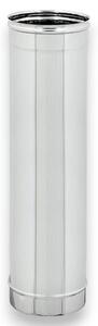 Tubo tondo in acciaio inox 304 per stufe a legna 100 cm - 30 cm