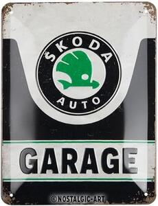 Targa in metallo koda - Garage