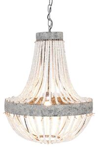 Lampada a sospensione Clayre & Eef Ø 54x72 cm Ferro grigio