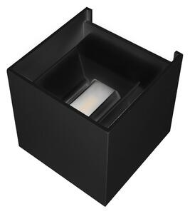 Applique Led cubo da parete 12W Singola emissione Nero IP54 CCT temperatura colore regolabile M LEDME