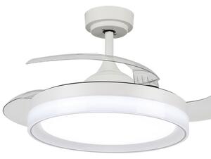 Lampadario Ventilatore da soffitto White Yeray 36W illuminazione Led regolabile con telecomando M LEDME