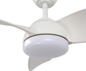 Lampadario Ventilatore da soffitto White Face 24W illuminazione Led regolabile con telecomando M LEDME