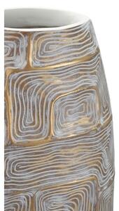 Vaso in resina con decorazioni 24X11,5X59,5 cm modello Eclisse