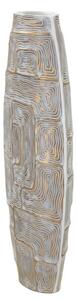 Vaso in resina con decorazioni 24X11,5X59,5 cm modello Eclisse