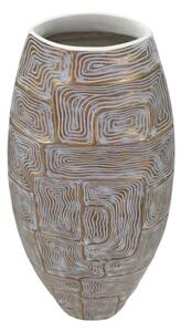 Vaso in resina con decorazioni 24X11,5X59,5 cm modello Eclisse