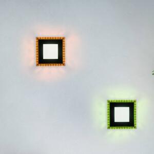 JUST LIGHT. Plafoniera LED Acri CCT RGB telecomando 20x20cm