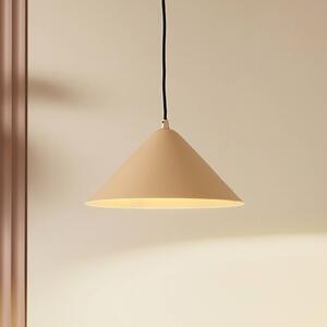 Lampada a sospensione Lindby Clarine, beige, Ø 32 cm, metallo