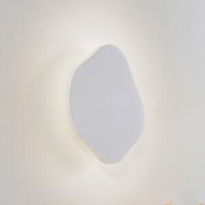 Lindby Applique a LED Nielson, bianco, gesso, 30 x 30 cm