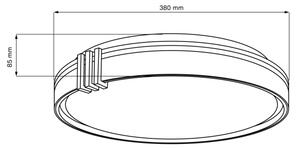 Plafoniera LED dimmerabile da bagno ARLETTA LED/48W/230V IP44 + +TC