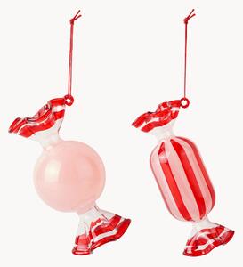 Set di 2 addobbi per albero fatti a mano Candy