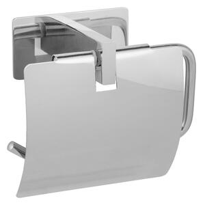 Porta carta igienica autoportante in acciaio inox argento lucido Genova - Wenko