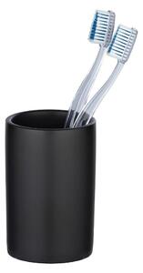 Bicchiere per spazzolino in ceramica nera opaca Polaris - Wenko