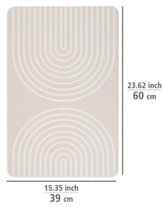 Tappeto da bagno in quarzo beige 39x60 cm Nazca - Wenko