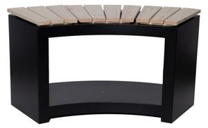 Panchina da giardino nera Curved - Esschert Design