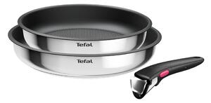 Padelle in set in acciaio inox con superficie antiaderente/con manico rimovibile 2 pz ø 26 cm INGENIO Cook Eat L8813S75 – Tefal