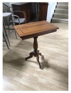 MOBILI 2G - Tavolino porta telefono in legno massello intarsiato l.70 p.46 h.76