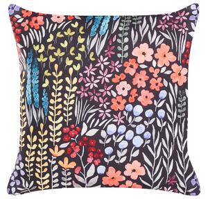 Set di 2 cuscini da esterno in poliestere multicolore 45 x 45 cm Cuscino quadrato con stampa floreale da giardino Patio Beliani