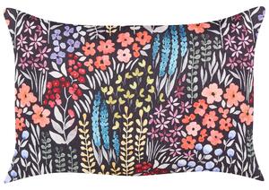 Set di 2 cuscini da esterno in poliestere multicolore 40 x 60 cm Cuscino rettangolare con stampa floreale da giardino Patio Beliani