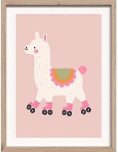 Quadro da bambini 30x40 cm Roller Llama – Styler