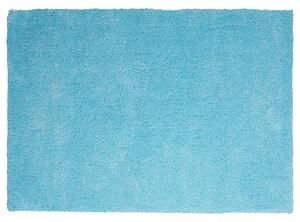 Tappeto Shaggy Blu 140 x 200 cm Moderno Tappeto Rettangolare Turchese Turchese a Pelo Lungo Beliani