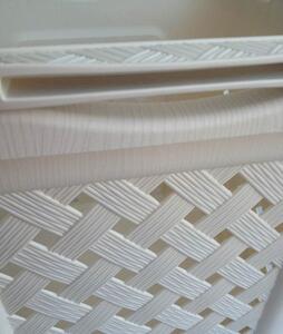 Tontarelli Cesta Portabiancheria 123 Litri con coperchio colore angora - 8035450210 Arianna