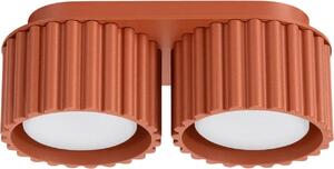 Lampada da soffitto AURA 2 rosso ocra Gx53 2xGx53 10W alluminio 8x10x21cm Sollux Lighting