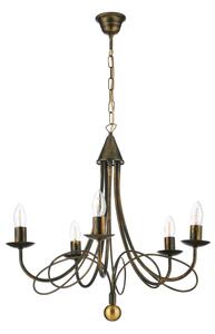 ONLI - Lampadario a catena MILVIA 5xE14/6W/230V bronzo