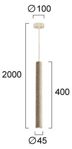 Lampadario LED a cavo LEONARD LED/7W/230V beige