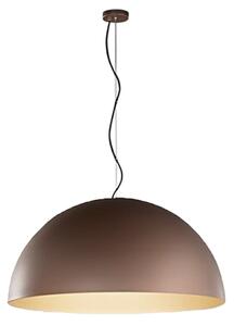Lampadario cupola perenz steel 8563 mm e27 led 80cm marrone oro multiluce - Perenz