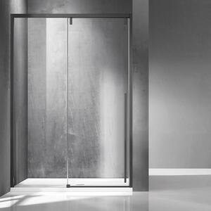 Kamalu porta doccia 120cm scorrevole colore acciaio grigio spazzolato | ksa4000gm