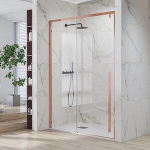 Kamalu doccia nicchia oro rosa 120cm scorrevole altezza 200h | ksa4000g