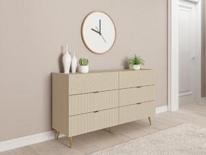 Comò 6 cassetti Beige - NORSIM di PASCAL MORABITO
