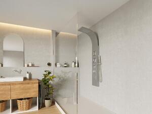 Colonna da doccia idromassaggio 20 x 150 cm Argento - TYRA