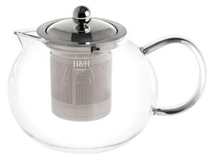 Teiera Design Infusion in vetro borosilicato con coperchio e filtro in acciaio inox 18/10 lt 1