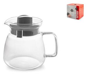 Teiera Sofia in vetro borosilicato trasparente lt 1