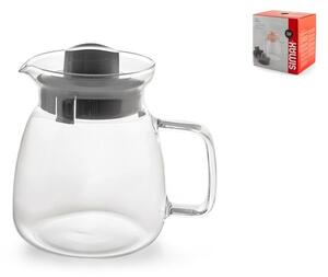 Teiera Sofia in vetro borosilicato trasparente lt 1,3