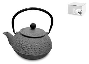 Teiera in ghisa smaltata con filtro in acciaio inox colore antracite lt 0,80