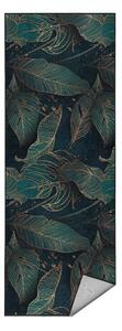 Passatoia color petrolio lavabile 80x200 cm Midnight Jungle – Mila Home
