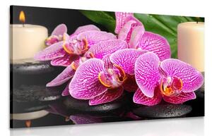 Quadro su tela – Composizione Zen con candele