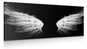 Quadro su tela – Ali d'angelo in bianco e nero