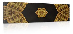 Quadro su tela – Mandala dorato interessante