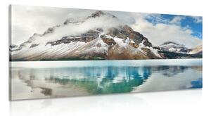 Quadro su tela – Lago vicino a una splendida montagna