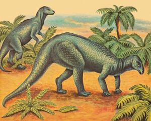 Illustrazione Two Tyrannosaurus Rex, CSA-Printstock