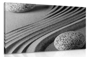 Quadro su tela – Pietre Yin e Yang in bianco e nero