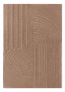 Tappeto beige in lana tessuto a mano 80x150 cm Arcura – Vikosa