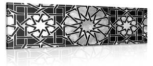 Quadro su tela – Mosaico orientale in bianco e nero