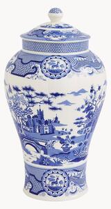 Vaso in porcellana Blue Italian Gothic Castle, alt. 36 cm